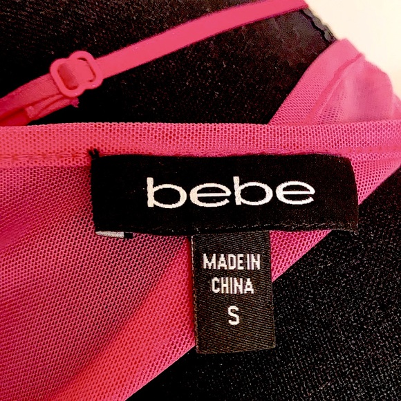 🎉2XHP🎉Bebe Hot Pink Size S Bodycon Dress - Picture 12 of 16